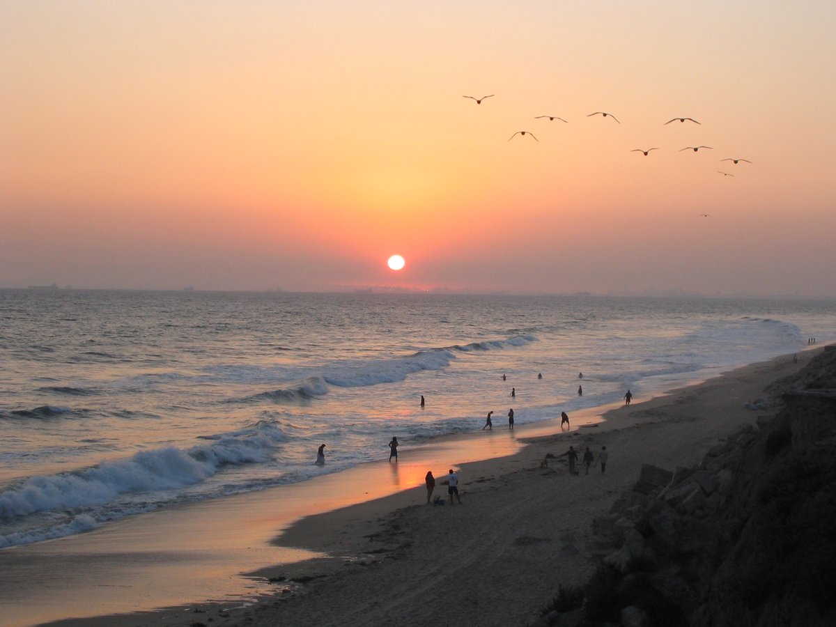 Huntington Beach, CA - File:Sunset at Huntington Beach.jpg - Wikimedia Commons